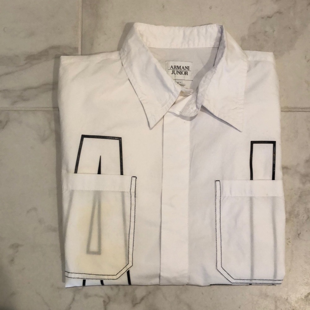Armani junior bottom down shirt